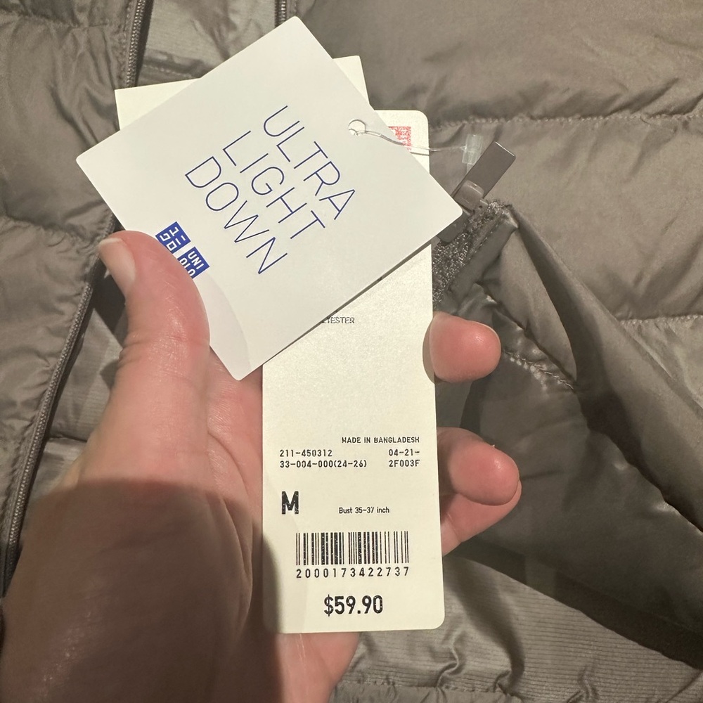 Brown Ultra Light Down vest